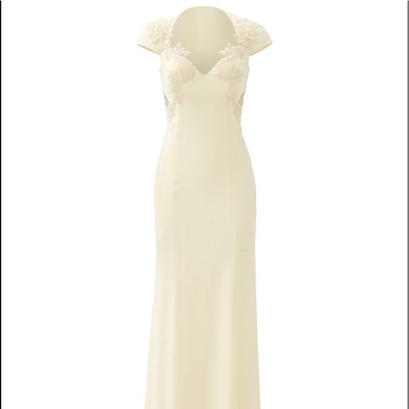 💛 Excellent Condition Marchesa Notte ‘Yellow Fields’ Gown Size 6 RRP $1245 💛 - Picture 2 of 13